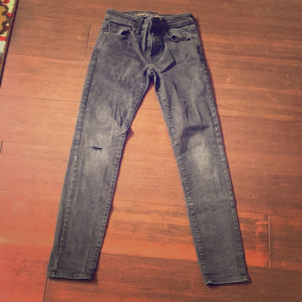 Black ripped jeans